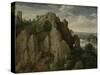 Mountainous Landscape-Lucas van Valckenborch-Stretched Canvas