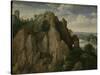 Mountainous Landscape-Lucas van Valckenborch-Stretched Canvas