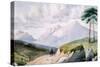 Mountainous Landscape-John Ruskin-Stretched Canvas