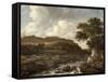 Mountainous Wooded Landscape with a Torrent-Jacob Isaaksz. Or Isaacksz. Van Ruisdael-Framed Stretched Canvas