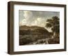 Mountainous Wooded Landscape with a Torrent-Jacob Isaaksz. Or Isaacksz. Van Ruisdael-Framed Giclee Print