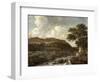 Mountainous Wooded Landscape with a Torrent-Jacob Isaaksz. Or Isaacksz. Van Ruisdael-Framed Giclee Print