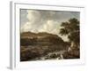 Mountainous Wooded Landscape with a Torrent-Jacob Isaaksz. Or Isaacksz. Van Ruisdael-Framed Giclee Print