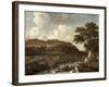 Mountainous Wooded Landscape with a Torrent-Jacob Isaaksz. Or Isaacksz. Van Ruisdael-Framed Giclee Print