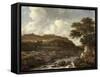 Mountainous Wooded Landscape with a Torrent-Jacob Isaaksz. Or Isaacksz. Van Ruisdael-Framed Stretched Canvas