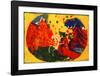 Mountains, 1911-Wassily Kandinsky-Framed Giclee Print