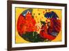 Mountains, 1911-Wassily Kandinsky-Framed Giclee Print