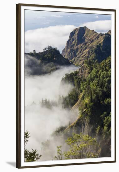 Mountains Above the Clouds, Santo Antao, Cape Verde-Peter Adams-Framed Premium Photographic Print