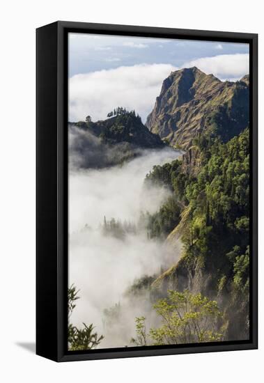 Mountains Above the Clouds, Santo Antao, Cape Verde-Peter Adams-Framed Stretched Canvas