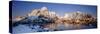 Mountains Along a Sea Side, Reine, Lofoten, Nordland County, Norway-null-Stretched Canvas