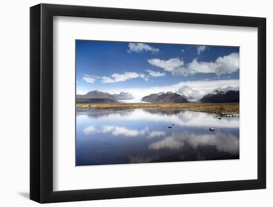 Mountains and Glaciers on the Edge of the Vatnajokull Ice Cap Near Skaftafell National Park-Lee Frost-Framed Photographic Print