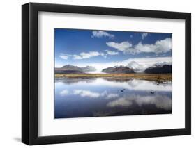 Mountains and Glaciers on the Edge of the Vatnajokull Ice Cap Near Skaftafell National Park-Lee Frost-Framed Photographic Print