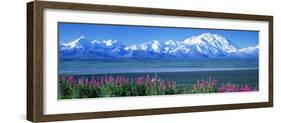 Mountains and Lake Denali National Park Ak USA-null-Framed Photographic Print