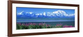 Mountains and Lake Denali National Park Ak USA-null-Framed Photographic Print