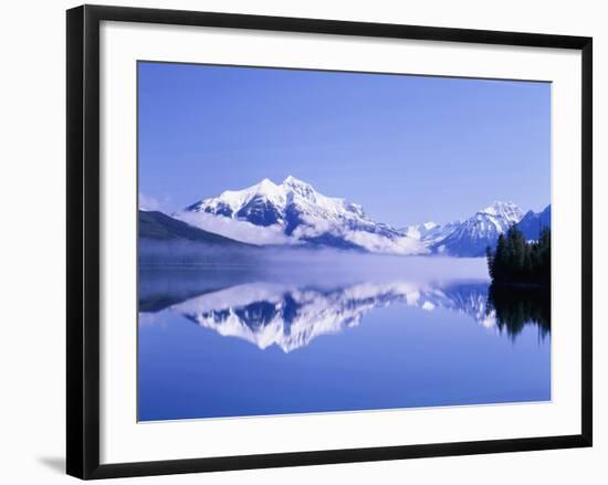 Mountains and Lake McDonald-Steve Terrill-Framed Photographic Print