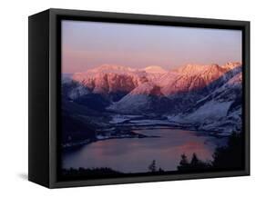 Mountains and Loch Duich Head at Dusk, Highlands, Scotland-Pearl Bucknell-Framed Stretched Canvas