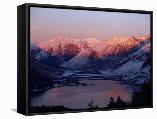 Mountains and Loch Duich Head at Dusk, Highlands, Scotland-Pearl Bucknell-Framed Stretched Canvas