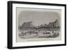 Mountains and Market Canoes, Near Bokweh on the Niger, West Africa-null-Framed Giclee Print