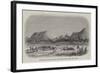 Mountains and Market Canoes, Near Bokweh on the Niger, West Africa-null-Framed Giclee Print