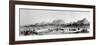 Mountains and Market Canoes Near Bokwen-William Allen-Framed Giclee Print