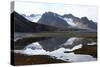 Mountains and Reflections at Magdelenefjord, Svalbard-David Lomax-Stretched Canvas