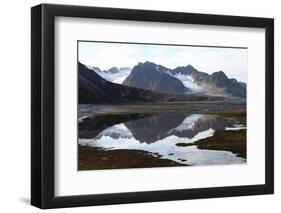 Mountains and Reflections at Magdelenefjord, Svalbard-David Lomax-Framed Photographic Print