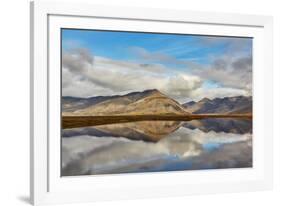 Mountains and reflections in a lake, near Hofn, southeast Iceland, Polar Regions-Nigel Hicks-Framed Photographic Print