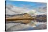 Mountains and reflections in a lake, near Hofn, southeast Iceland, Polar Regions-Nigel Hicks-Stretched Canvas