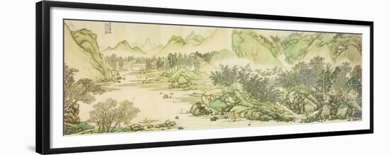 Mountains and River Without End (Part 3)-Cai Jia-Framed Premium Giclee Print