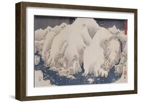 Mountains and Rivers of Kiso, 1857-Hashiguchi Goyo-Framed Giclee Print