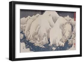 Mountains and Rivers of Kiso, 1857-Hashiguchi Goyo-Framed Giclee Print