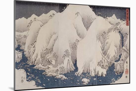 Mountains and Rivers of Kiso, 1857-Hashiguchi Goyo-Mounted Giclee Print