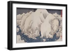 Mountains and Rivers of Kiso, 1857-Hashiguchi Goyo-Framed Giclee Print