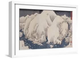 Mountains and Rivers of Kiso, 1857-Hashiguchi Goyo-Framed Giclee Print