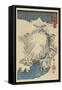 Mountains and Rivers on the Kiso Road (Kisoji No Sansen) No.3-Ando Hiroshige-Framed Stretched Canvas