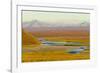 Mountains and Winding River in Tundra Valley-Momatiuk - Eastcott-Framed Photographic Print