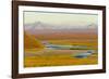 Mountains and Winding River in Tundra Valley-Momatiuk - Eastcott-Framed Photographic Print