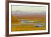 Mountains and Winding River in Tundra Valley-Momatiuk - Eastcott-Framed Photographic Print