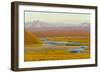 Mountains and Winding River in Tundra Valley-Momatiuk - Eastcott-Framed Photographic Print