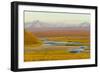 Mountains and Winding River in Tundra Valley-Momatiuk - Eastcott-Framed Photographic Print