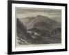 Mountains around Samaden, in the Engadine-null-Framed Giclee Print