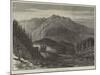 Mountains around Samaden, in the Engadine-null-Mounted Giclee Print