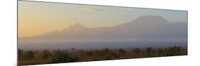 Mountains at Dawn View from Amboseli Park, Mt Kilimanjaro, Tanzania-null-Mounted Photographic Print