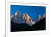 Mountains at Sunset, Dolomites, Val Di Funes, Trentino Alto Adige, South Tyrol, Italy-null-Framed Photographic Print