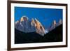 Mountains at Sunset, Dolomites, Val Di Funes, Trentino Alto Adige, South Tyrol, Italy-null-Framed Photographic Print