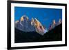 Mountains at Sunset, Dolomites, Val Di Funes, Trentino Alto Adige, South Tyrol, Italy-null-Framed Photographic Print