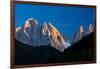 Mountains at Sunset, Dolomites, Val Di Funes, Trentino Alto Adige, South Tyrol, Italy-null-Framed Photographic Print