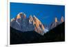 Mountains at Sunset, Dolomites, Val Di Funes, Trentino Alto Adige, South Tyrol, Italy-null-Framed Premium Photographic Print
