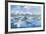 Mountains Behind the Icebergs Locked in the Frozen Water of Jokulsarlon Iceberg Lagoon-Neale Clark-Framed Photographic Print