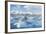 Mountains Behind the Icebergs Locked in the Frozen Water of Jokulsarlon Iceberg Lagoon-Neale Clark-Framed Photographic Print